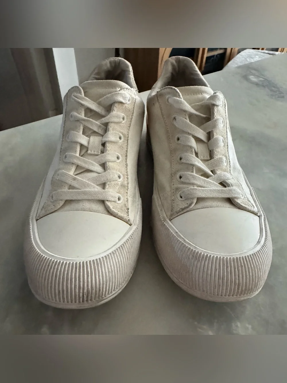 LRL Ralph Lauren Daisie Canvas & Suede Sneaker
